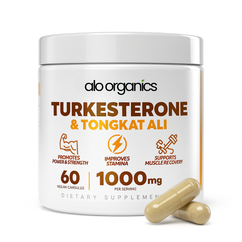 Turkesterone + Tongkat Ali | Natural Muscle Support & Recovery Capsules (1000mg)