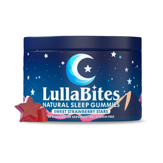 LullaBites Natural Sleep Gummies - Sweet Strawberry Stars