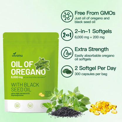 Oil of Oregano with Black Seed Oil
